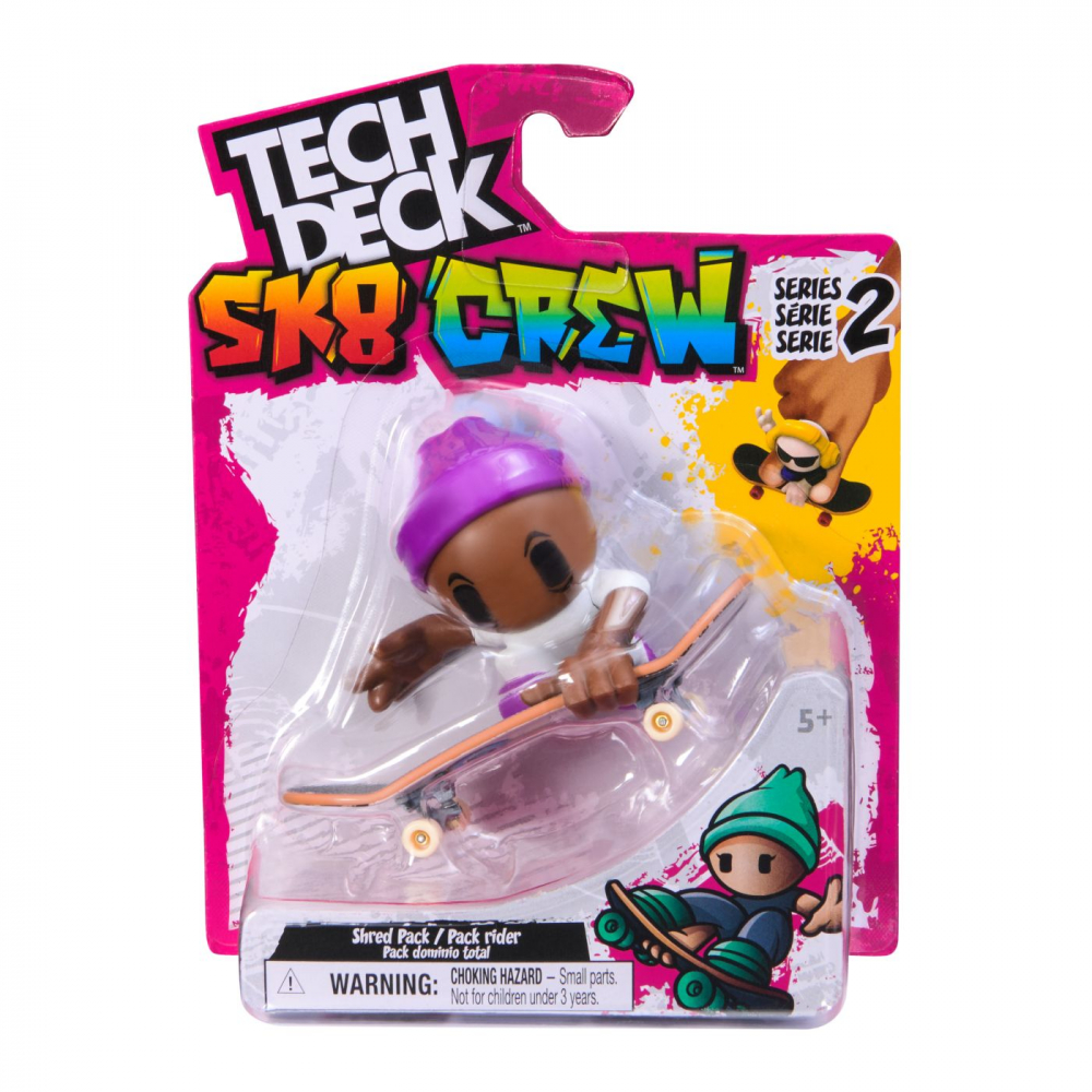 Tech Deck Sk8 Crew Placă & Figurină Mov Spin Master