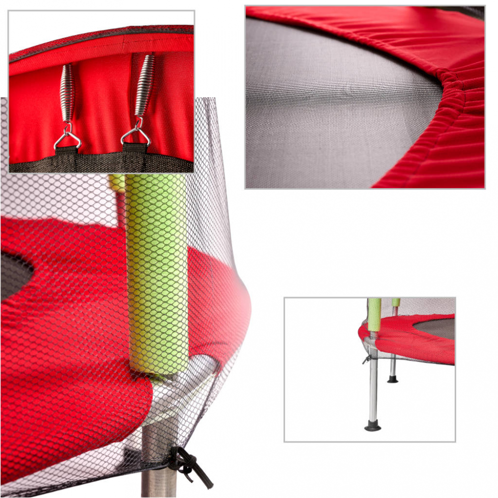 Trambulină Copii 140 cm Ikonka cu Plasă Siguranță - imagine 4