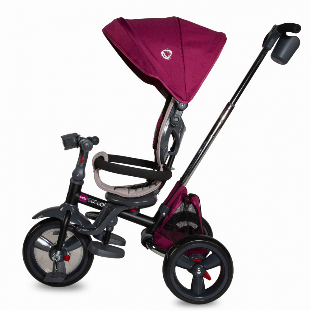 Tricicleta Coccolle Velo Violet 4 în 1 Pliabilă - imagine 2