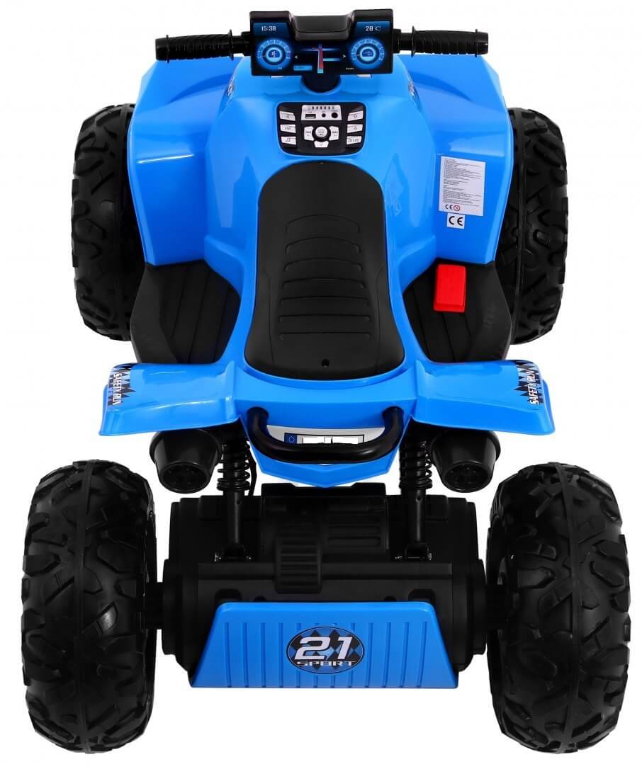 ATV Electric Copii QUAD SPORT RUN 4X4 Albastru - imagine 6