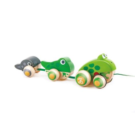 Hape Jucarie din Lemn Broscute de Tras Educational