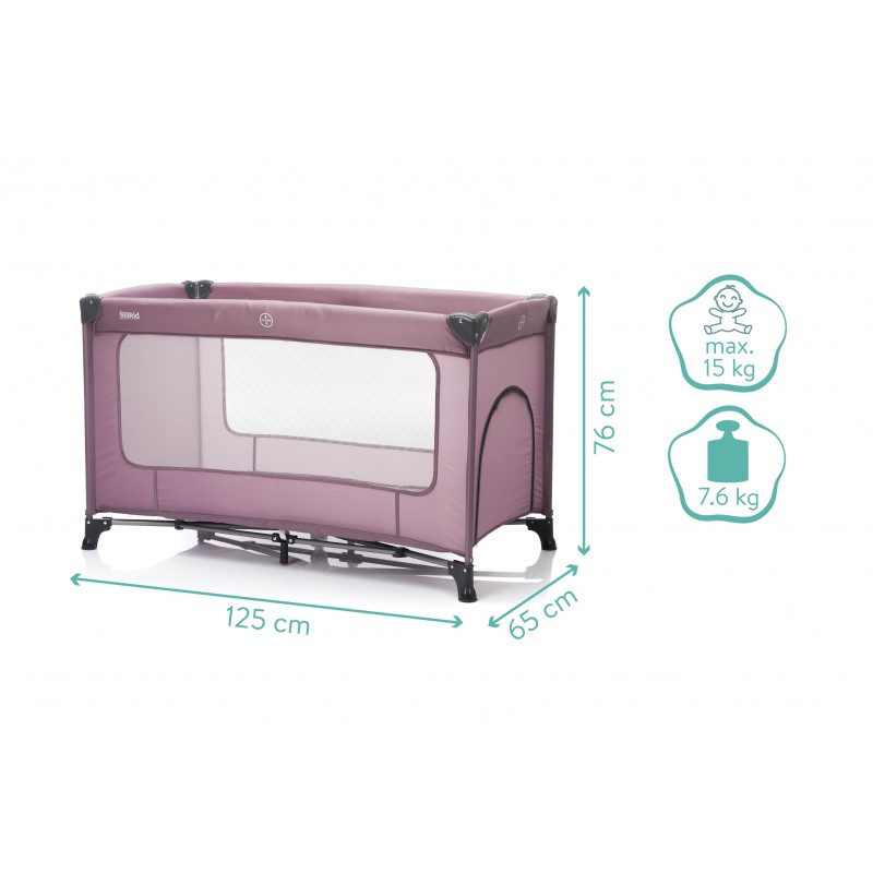 Patut Pliabil Fillikid Nizza Raspberry 120x60 cm - imagine 5