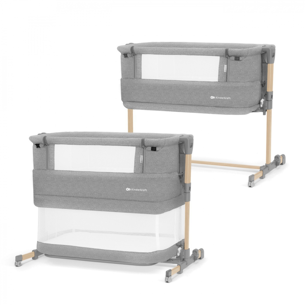 Patut 3 in 1 Kinderkraft Neste Grow Gri Deschis - imagine 3