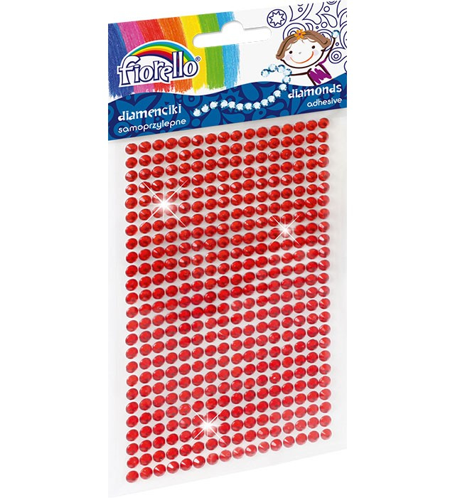 400 Diamante Rosii Fiorello 4mm Decorațiuni