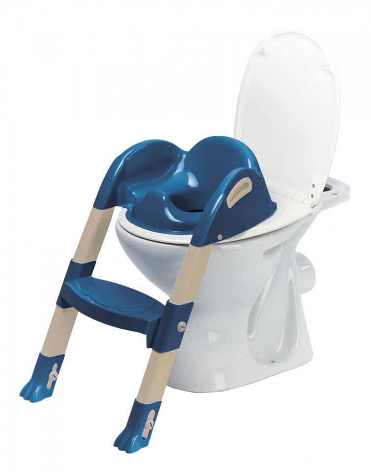 Reductor toaleta cu scarita Thermobaby Kiddyloo Ocean Blue - imagine 2