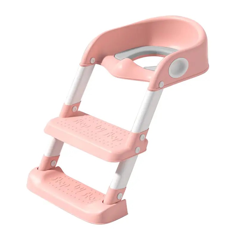 Reductor Toaleta Little Mom Pink cu Scarita - imagine 4
