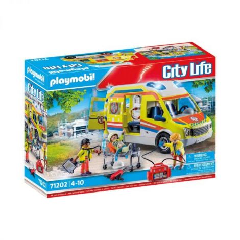 Playmobil Ambulanta Cu Lumini Si Sunete - imagine 2