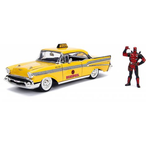Yellow Taxi Chevy 1957 Deadpool Simba 1:24 - imagine 2