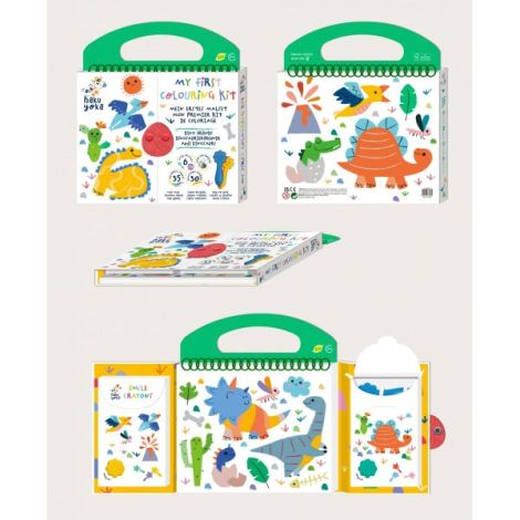 Kit Desen Dinozauri Haku Yoka Portabil Copii - imagine 3