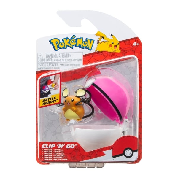 Figurina Pokemon Dedenne & Love Ball Clip N Go