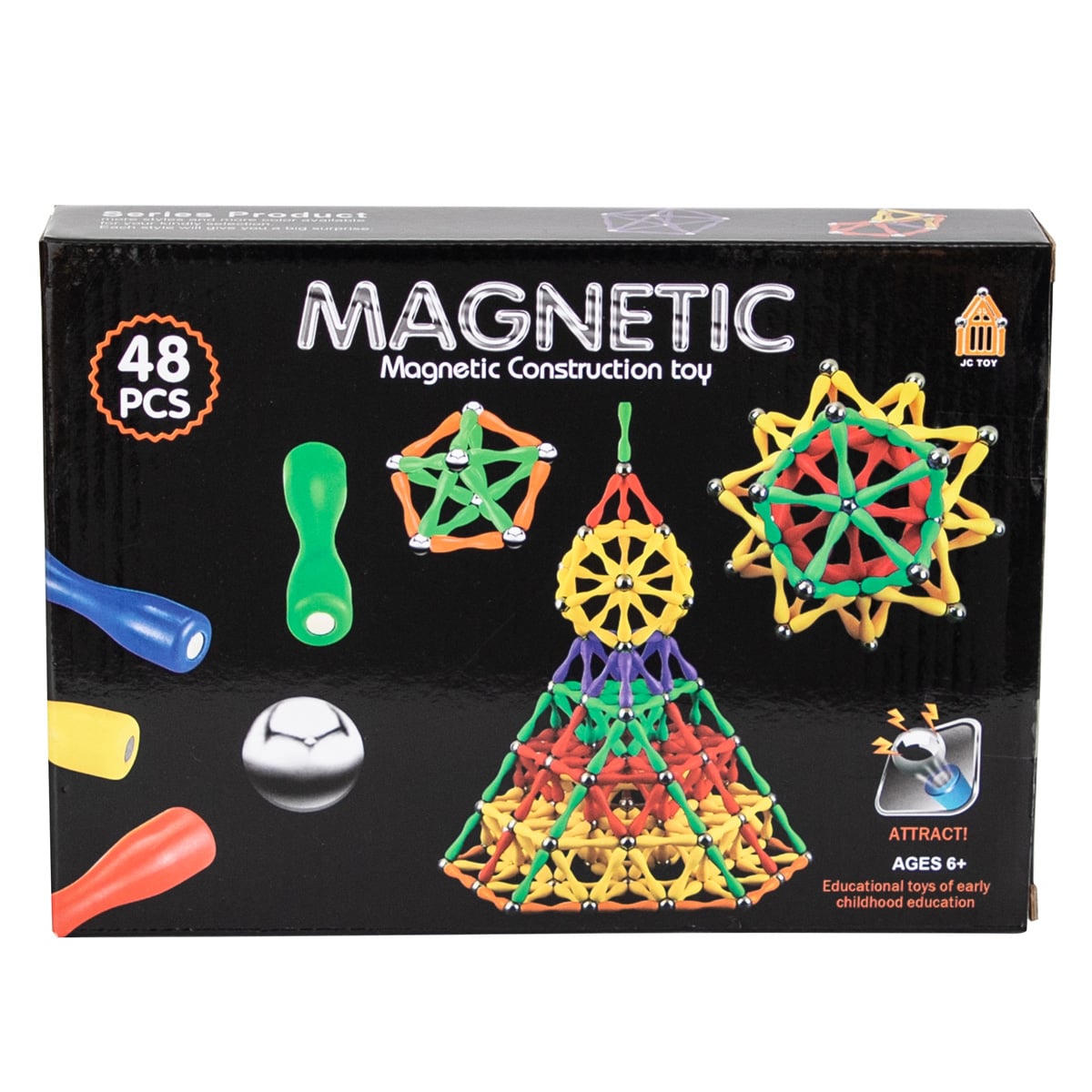 Joc Constructie Magnetic 48 Piese | Magnetic