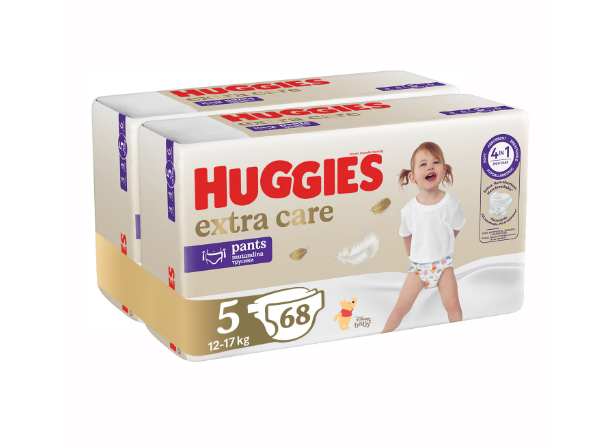 Huggies Extra Care 5, 12-17 kg, 68 buc