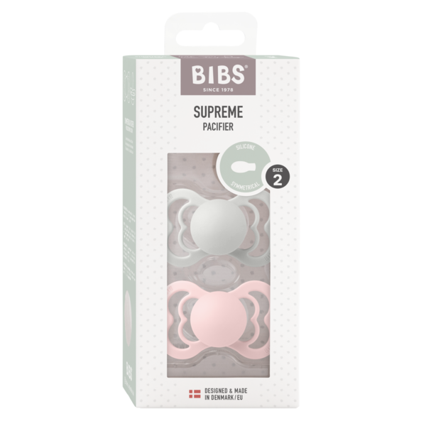 Set 2 Suzete BIBS Supreme Silicon 6+