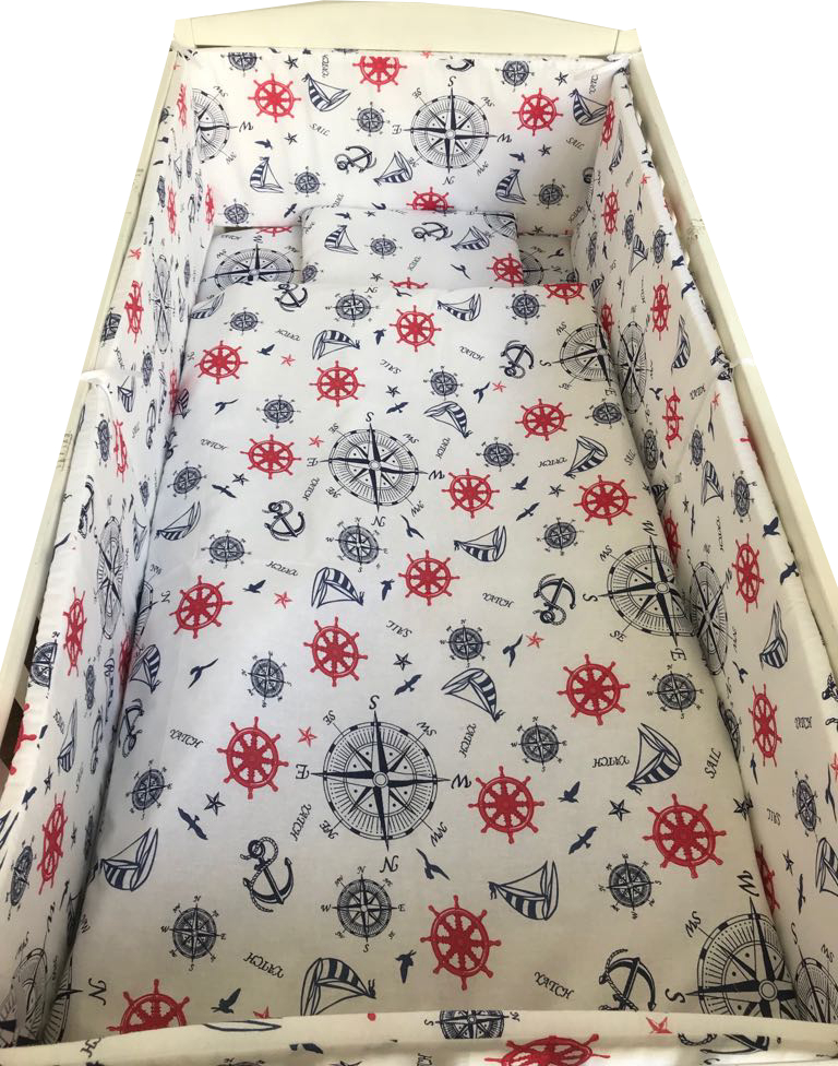 Lenjerie Patut 5 Piese Croitoria Noastra, 120x60 cm
