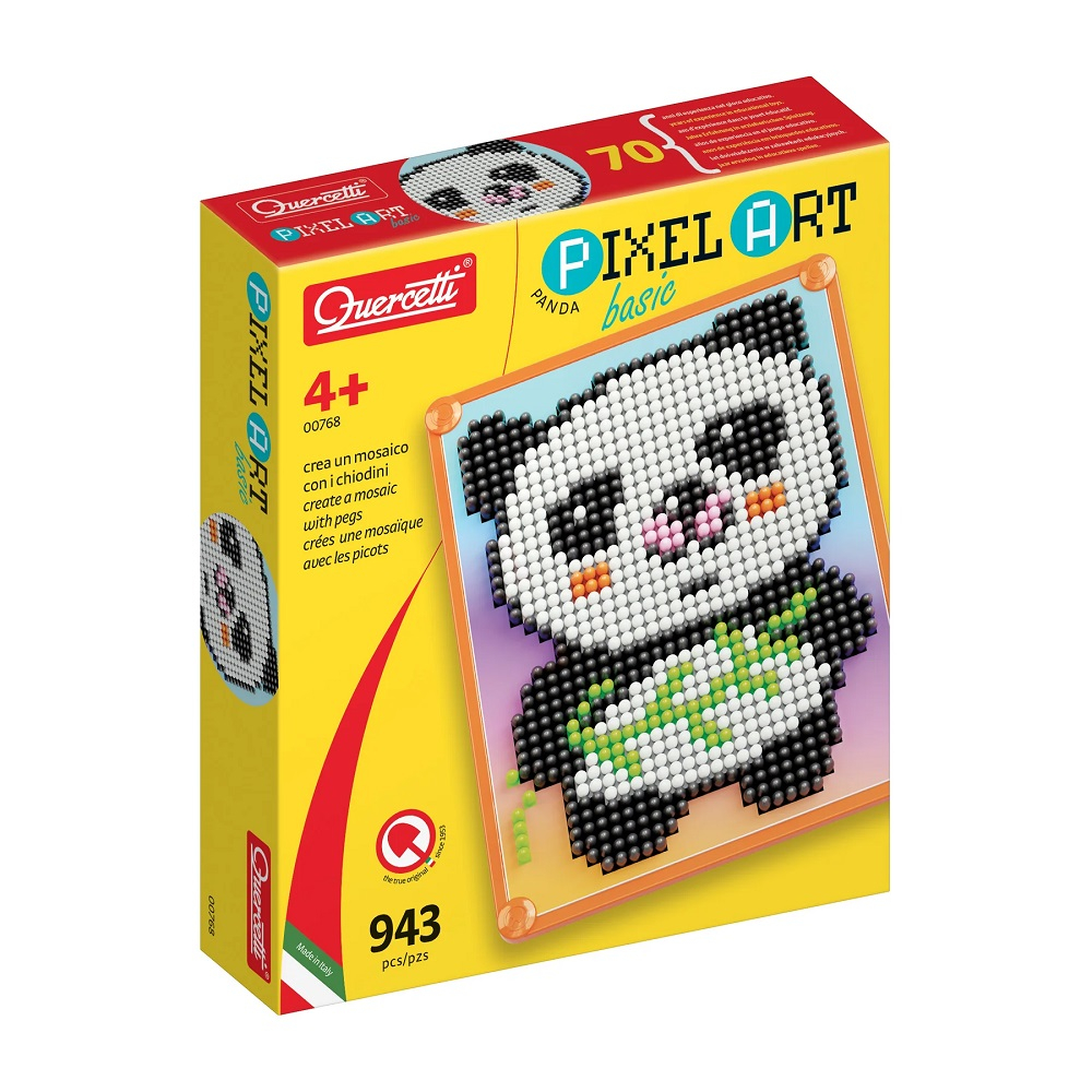 Quercetti Pixel Art Basic Panda | Joc Creativ
