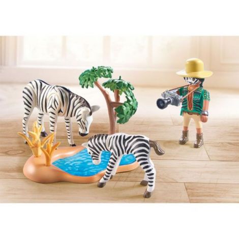 Playmobil Fotograf și Zebre - Aventură Safari - imagine 3