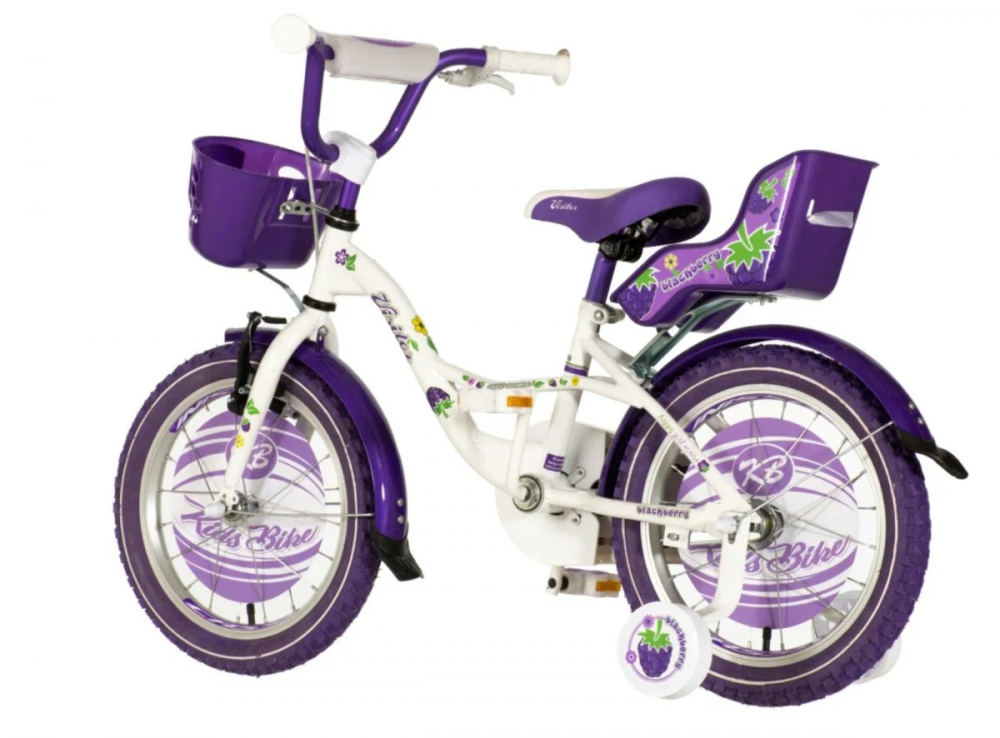 Bicicleta Visitor Mov 16" Copii + Accesorii - imagine 5