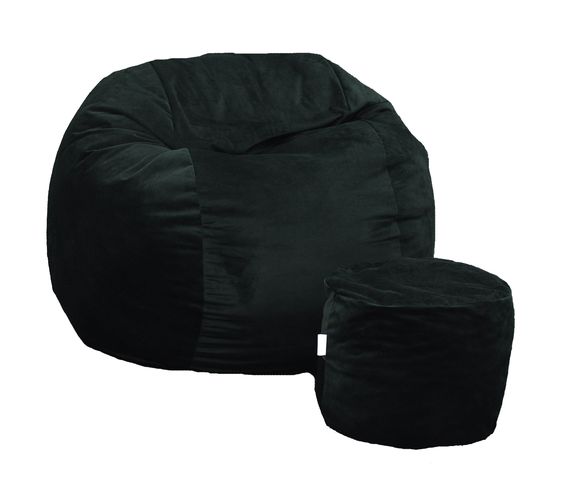 Pufrelax Fotoliu Puf King Size Black Velvet - imagine 7