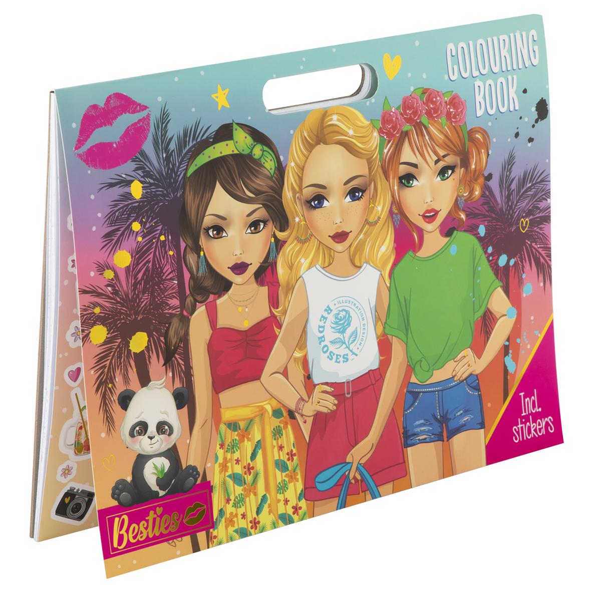 Carte de Colorat Grafix Besties 25 Pagini