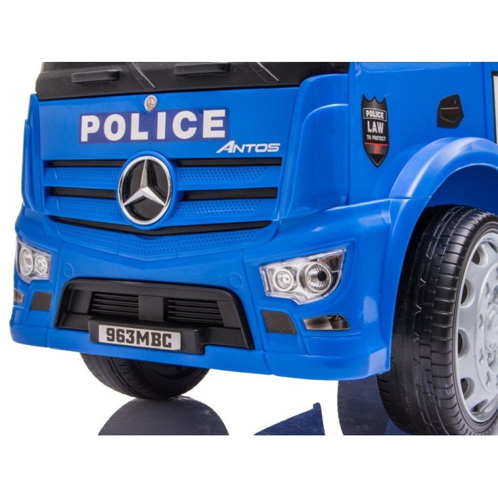 Masinuta Pedale Ecotoys Mercedes Politie Albastru - imagine 6