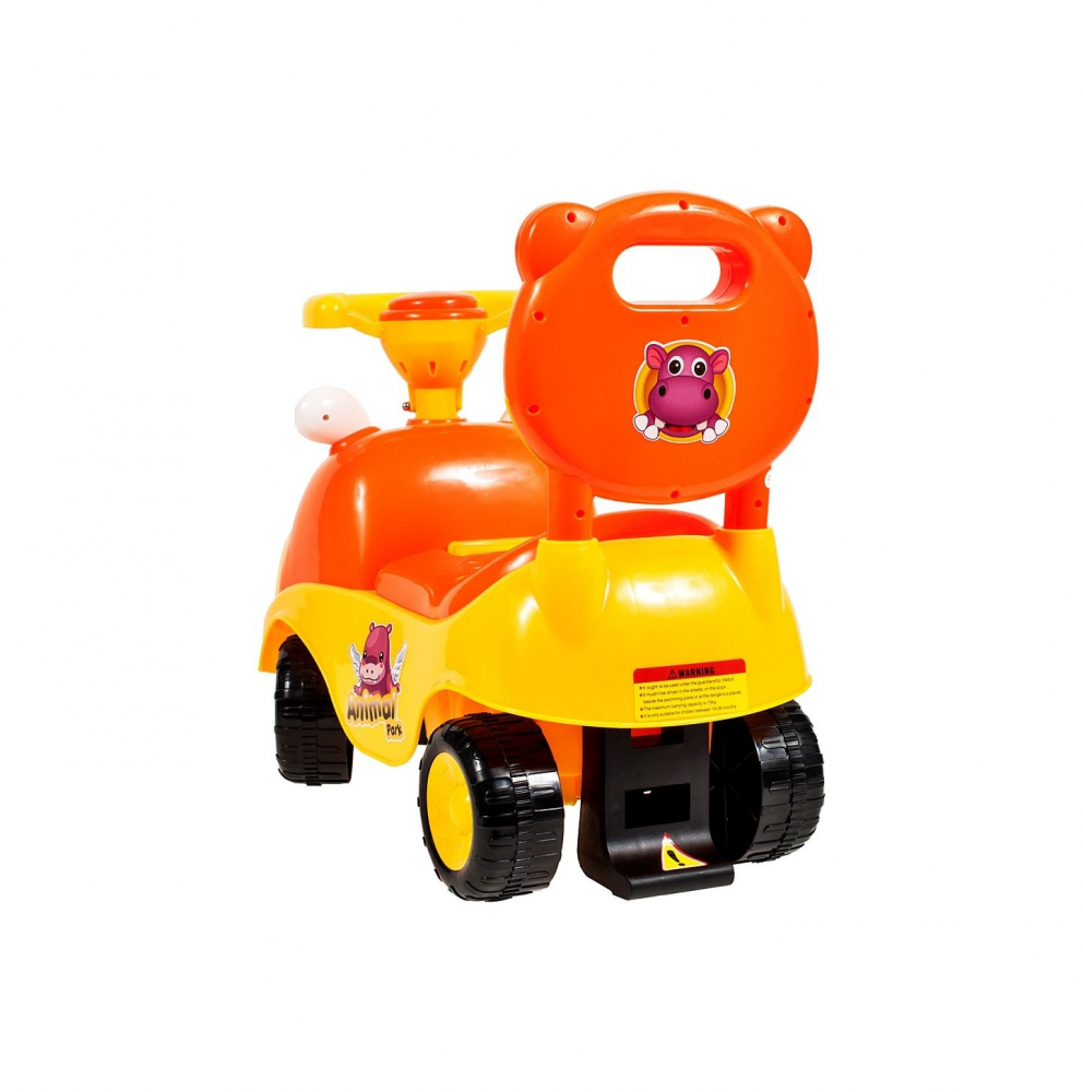 Ride-On MalPlay Hipcio Walker Orange, cu spătar - imagine 2