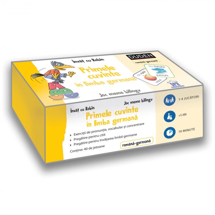 Joc DPH Invat cu Robin - Primele cuvinte in limba germana