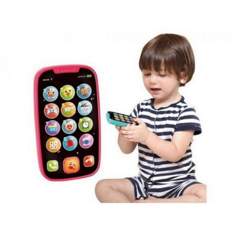 Hola Telefon Smart Roz cu Muzică și Sunete Animale - imagine 3