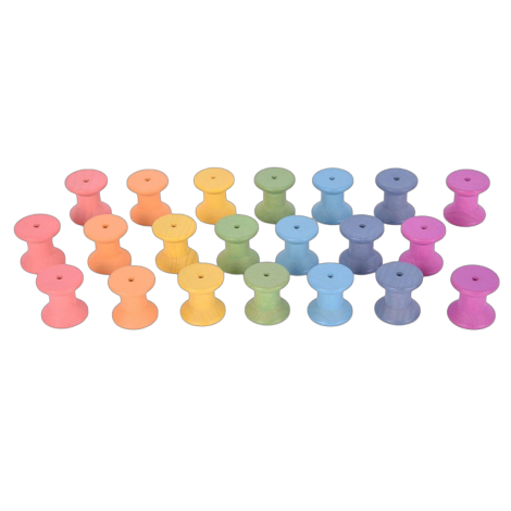 Set 21 mosoare colorate Tickit | Joc educativ lemn