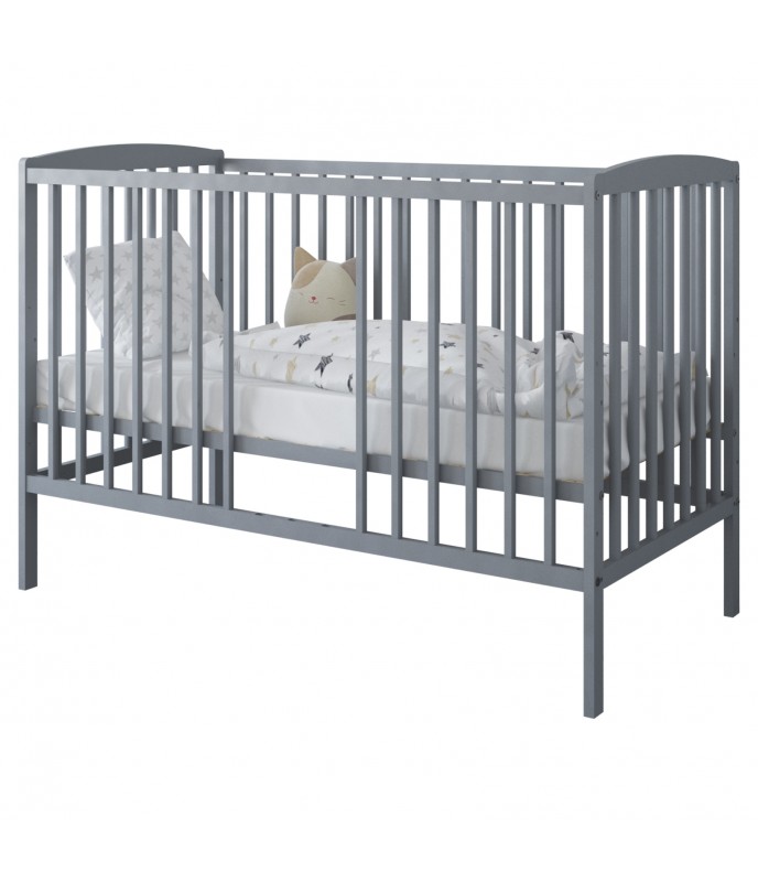 Patut Lemn Reglabil Nichiduta Grace Grey (120x60) - imagine 6