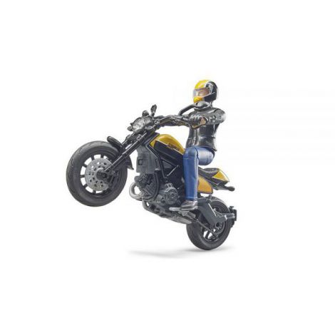 Bruder Motocicleta Ducati Scrambler cu Figurină - imagine 2