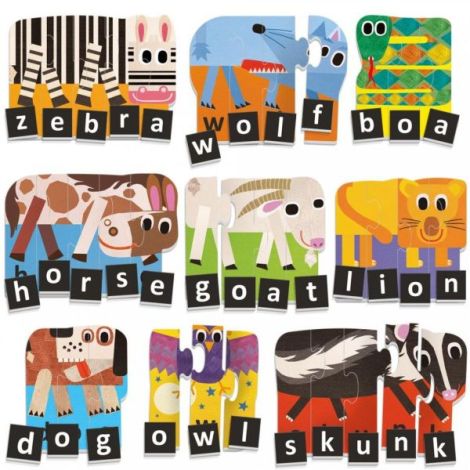 Puzzle Engleză Litere Headu - Învață Jucându-te
