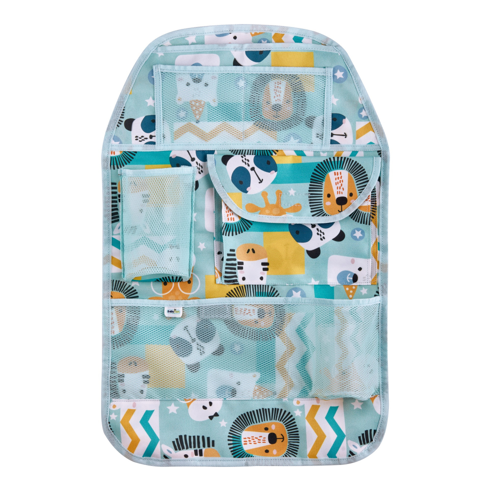 Organizator BabyJem Jungle Blue Scaun Auto - imagine 2