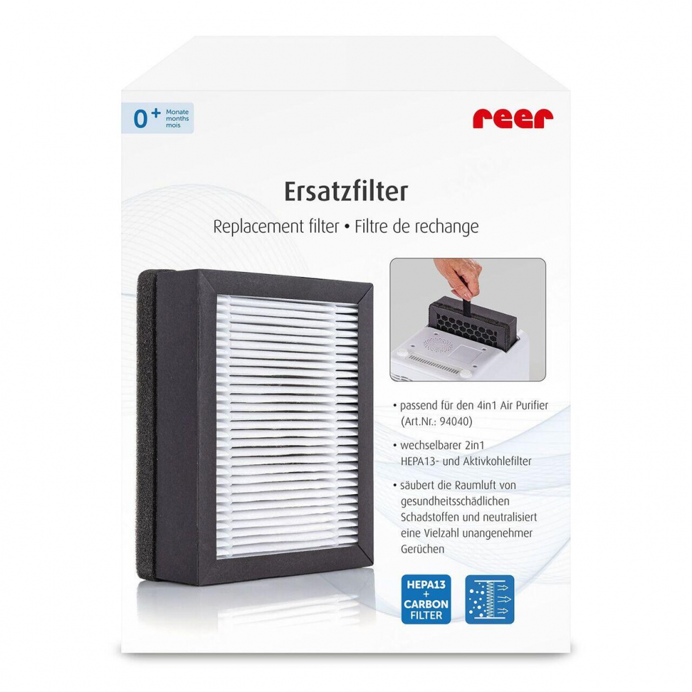 Filtru HEPA Reer cu Carbune Activ pentru Purificator - imagine 3