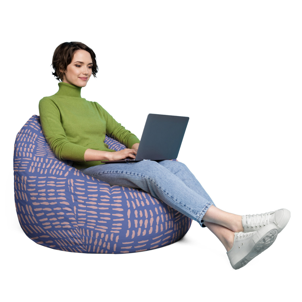 Fotoliu Puf Updeco XL Striped Pattern, Relaxare - imagine 3