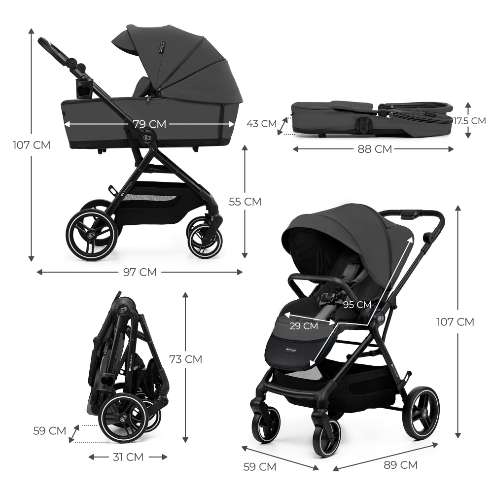 Carucior Kinderkraft Yoxi 3 in 1 Premium - imagine 9