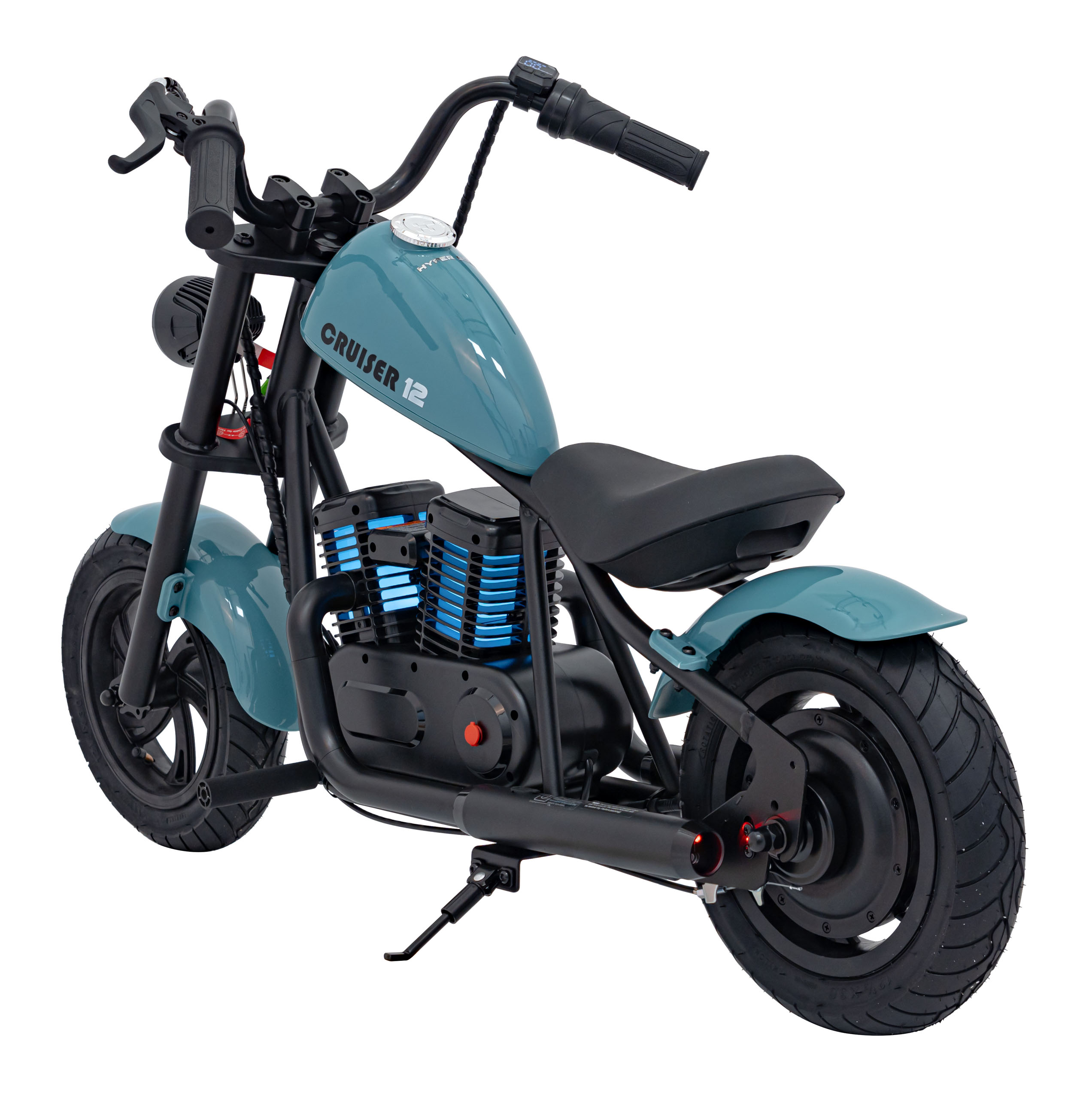 Motocicleta Electrica Cruiser 12 Albastru pentru Copii - imagine 7