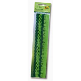 Set 4 Borduri Fetru Verde Mix Folia Paper