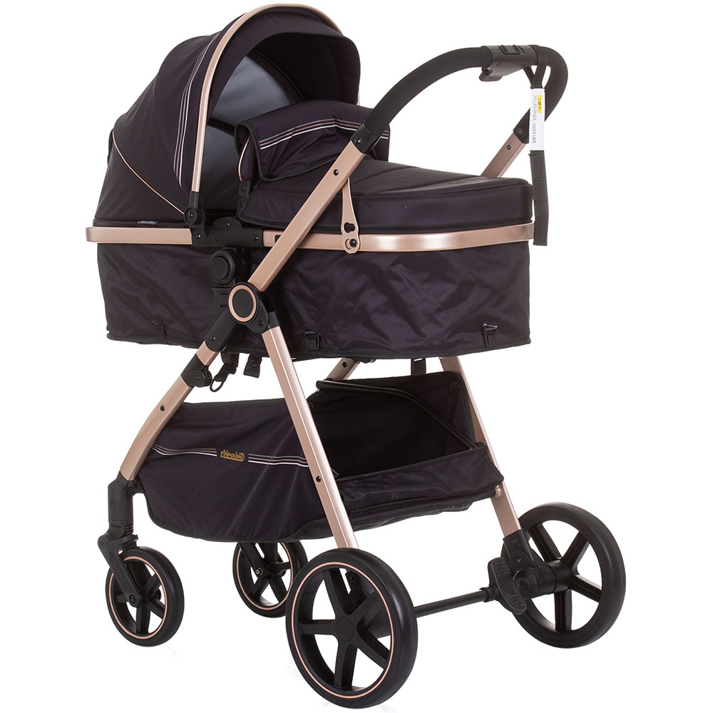 Carucior Chipolino Misty 2 in 1 Ebony, Landou + Scaun - imagine 8