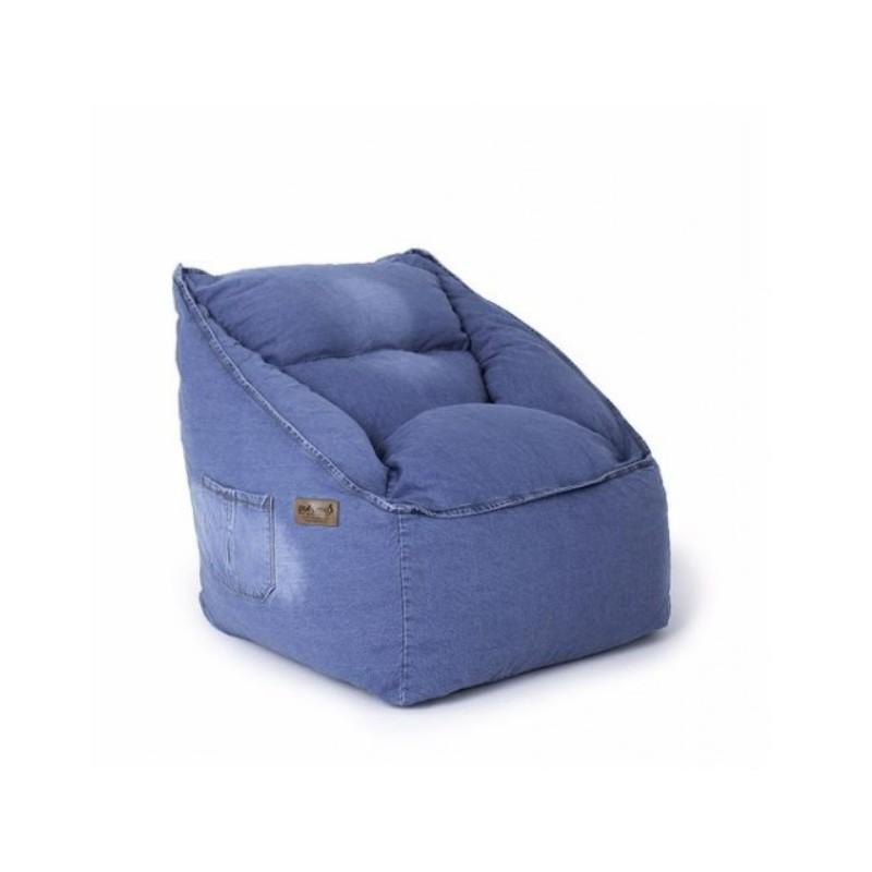 Fotoliu Bean Bag Gimi Gym Albastru Confort - imagine 2