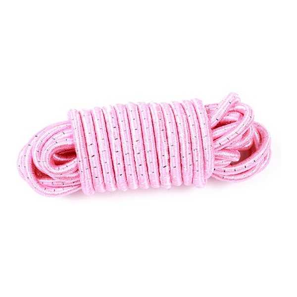 Coarda de sarit elastica Toi-Toys, 3m, Roz - imagine 2