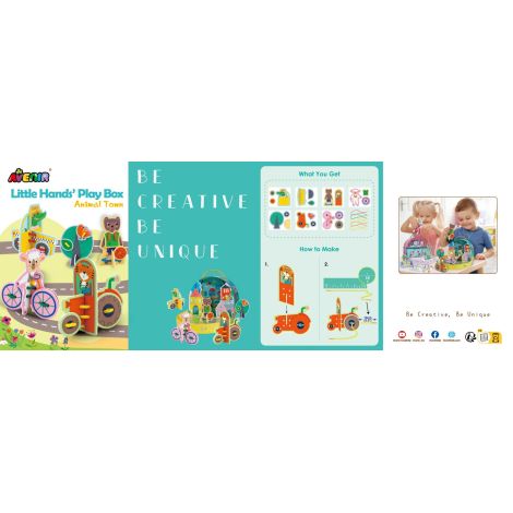 Avenir Orasul Animalelor - Set Creativ Portabil - imagine 4
