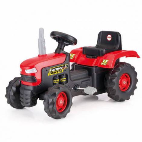 Tractor cu pedale Dolu, rezistent, claxon - imagine 4