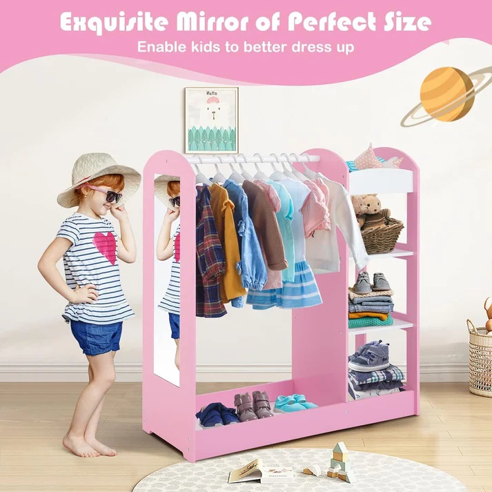 Stand Haine Copii Ginger Home Pink - imagine 6