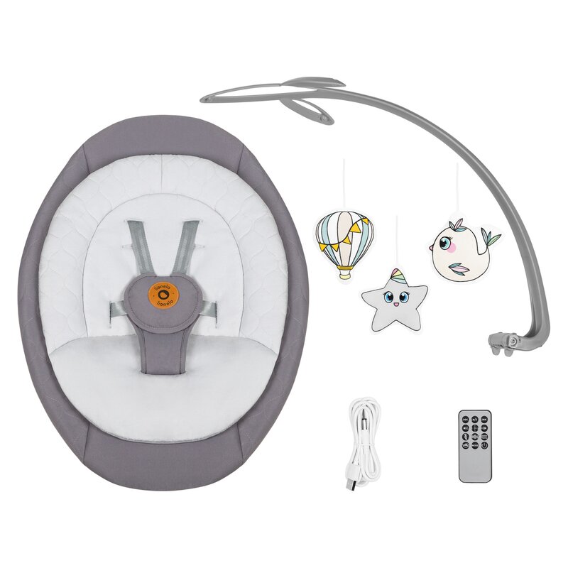 Balansoar Electric 2in1 Lionelo Mell Gri - imagine 5