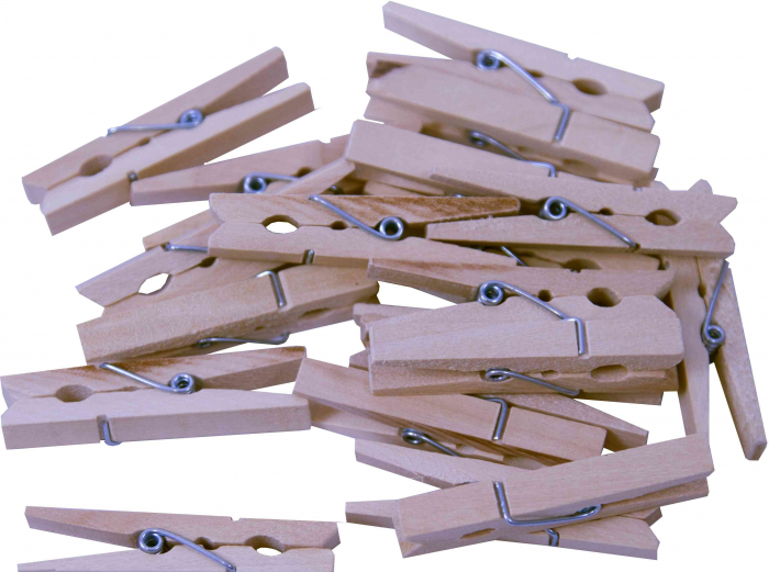 Set 20 carlige lemn 4.5cm Colorart | Crafts & Decor