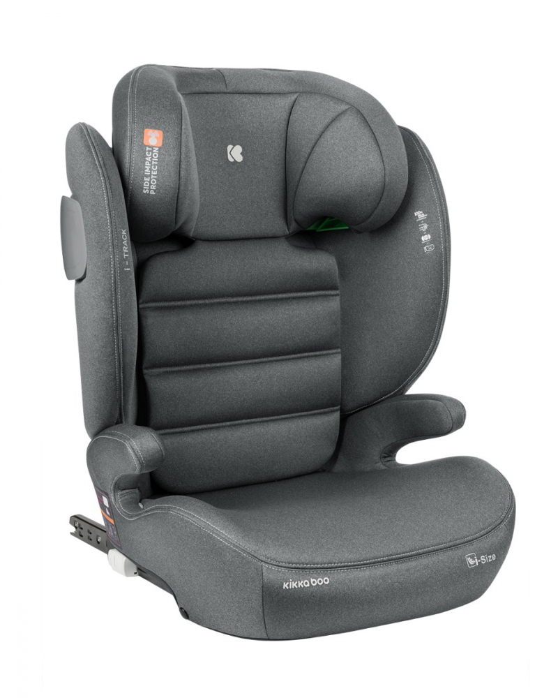 Scaun Auto Kikkaboo i-Track Isofix 100-150cm Gri - imagine 5