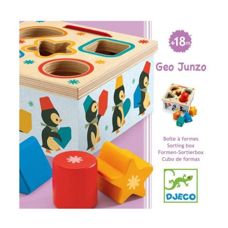 Djeco Cutia Formelor Geopingy Lemn - imagine 2