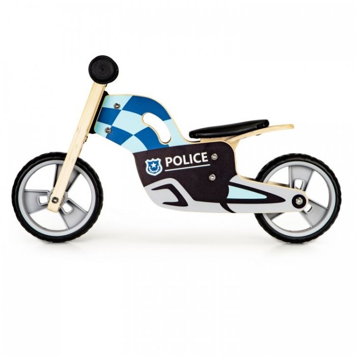 Bicicleta Politie Ecotoys Fara Pedale, Reglabila - imagine 3
