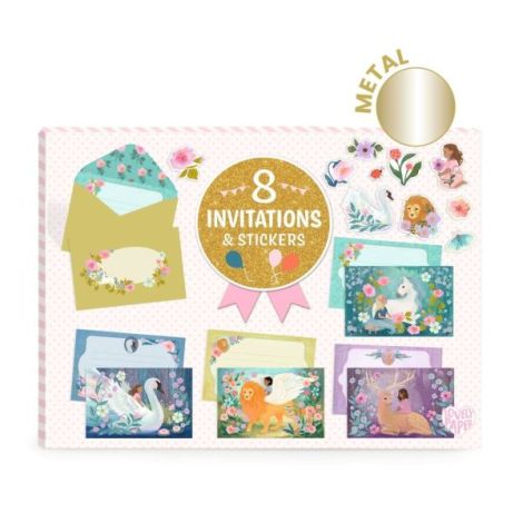 Invitații Animale Fantastice Djeco - Set Creativ