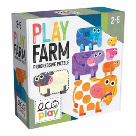 Puzzle Progresiv Headu Ecoplay Animale | Joc Educativ - imagine 2